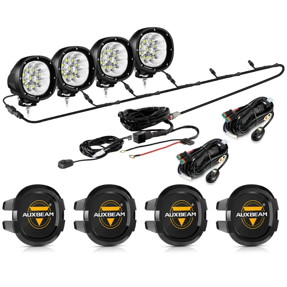 P4 Series | 4 Inch 90W 9000LM Round LED Driving Lights Flood White Pod Lights