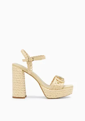 Palax Platform Heels - Beige