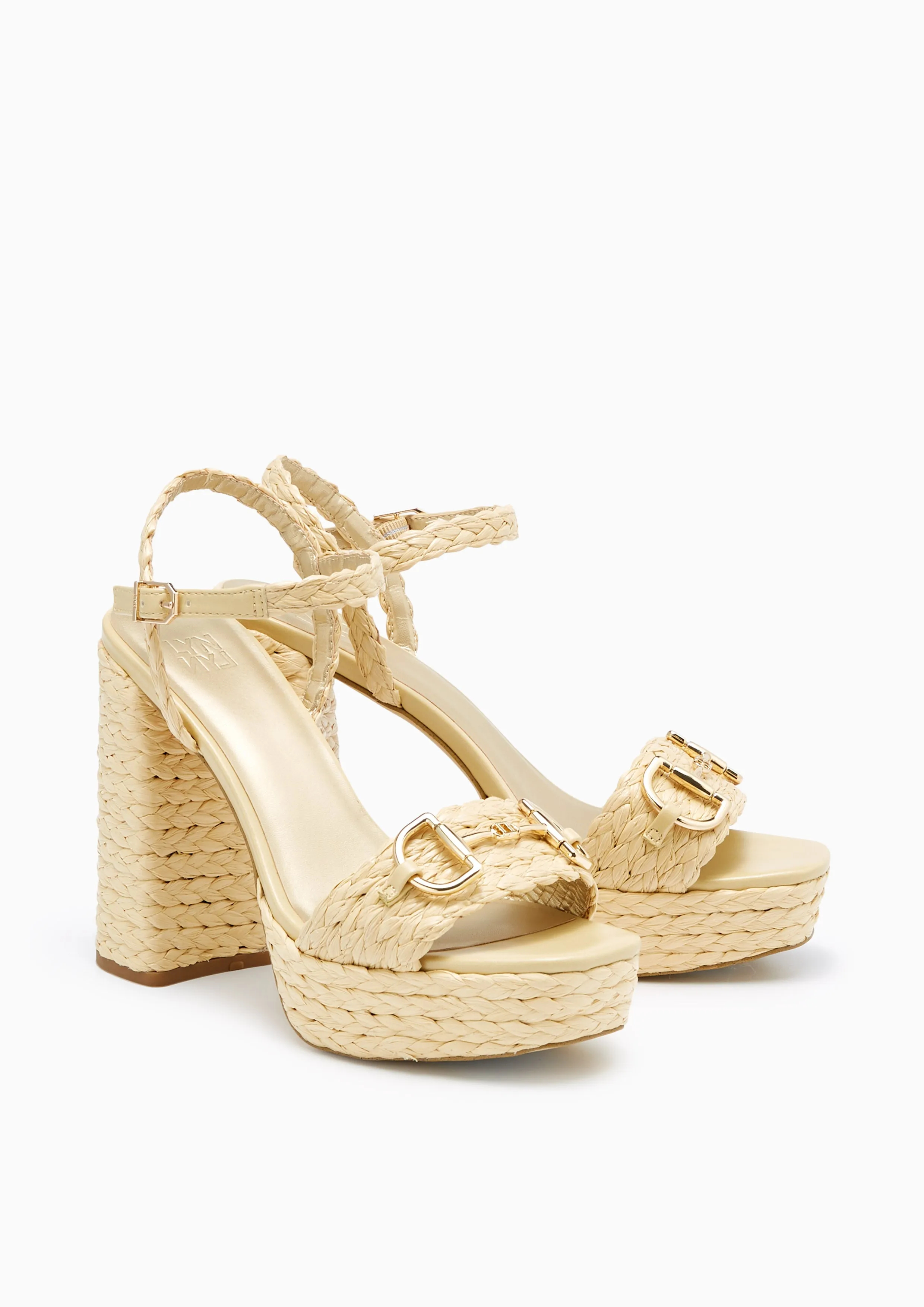 Palax Platform Heels - Beige