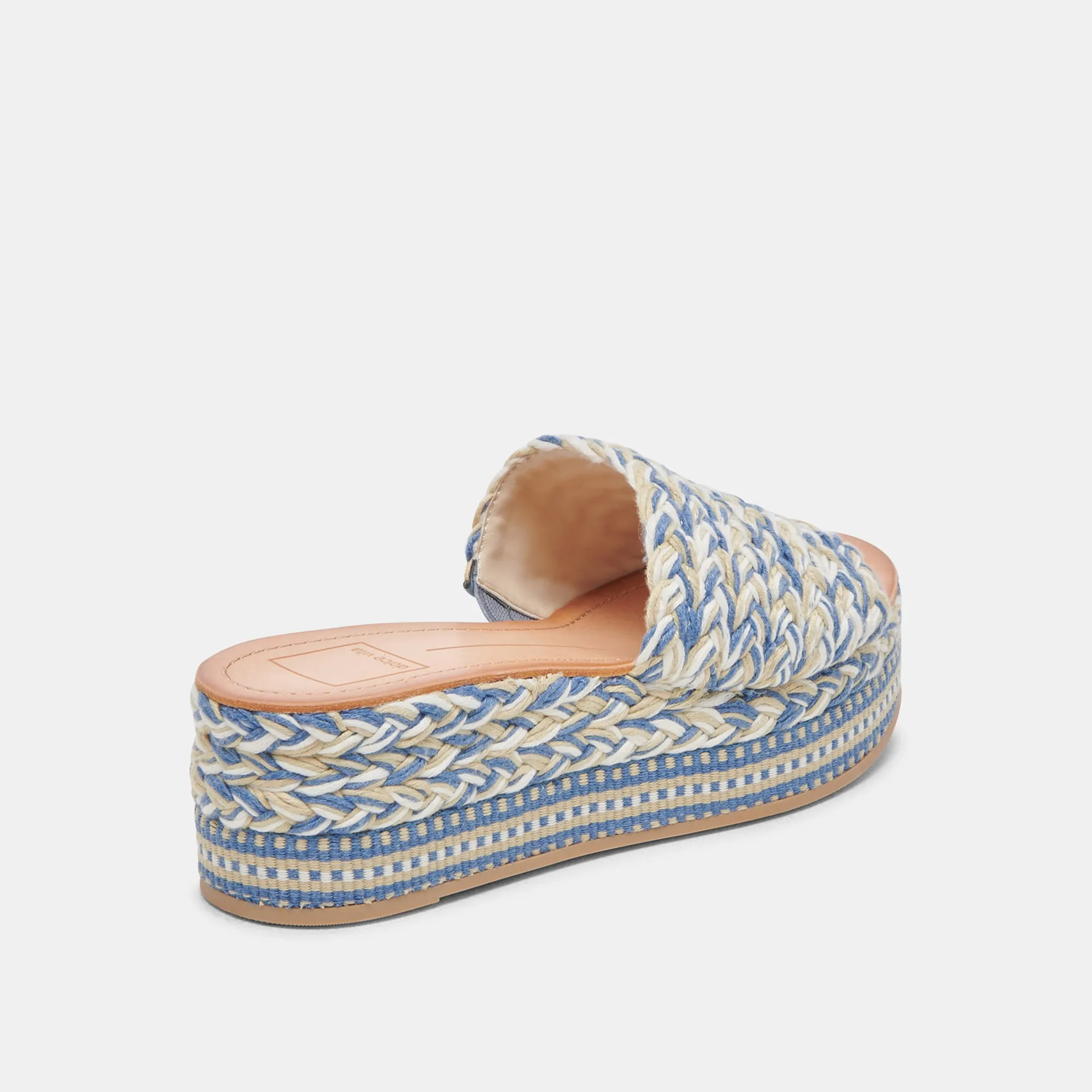 PAZLI SANDALS BLUE MULTI WOVEN