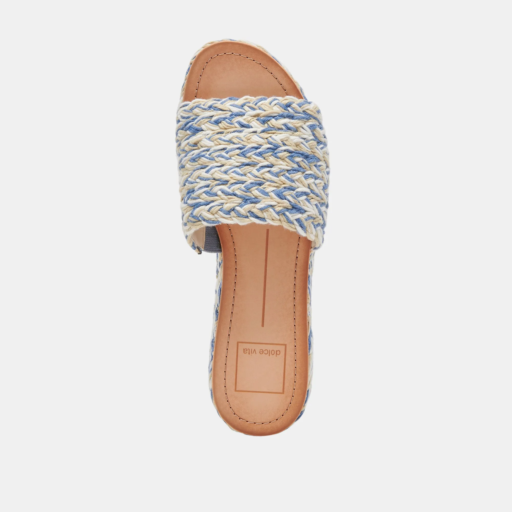 PAZLI SANDALS BLUE MULTI WOVEN