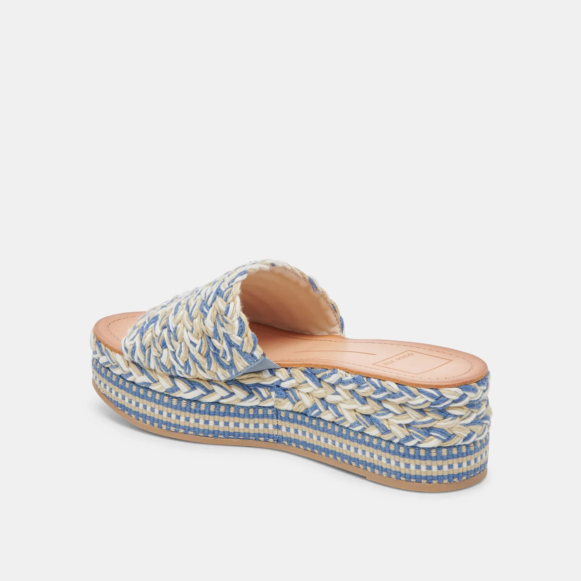 PAZLI SANDALS BLUE MULTI WOVEN