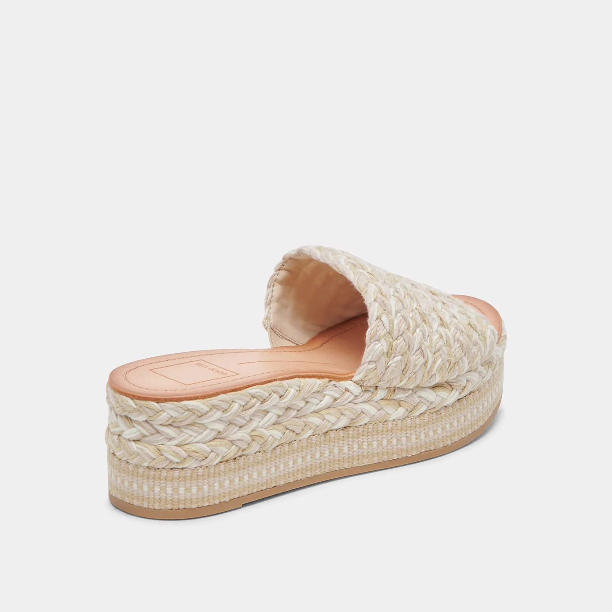 PAZLI SANDALS IVORY MULTI WOVEN