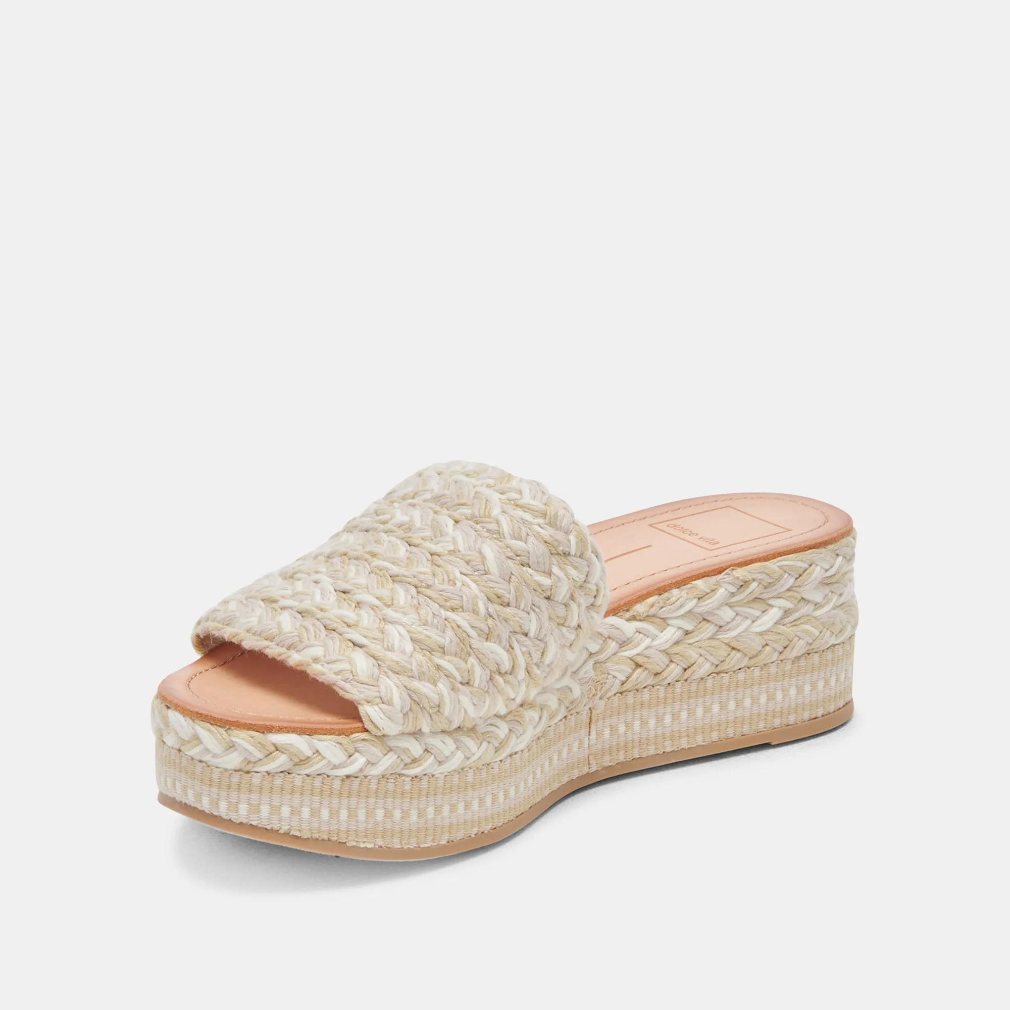 PAZLI SANDALS IVORY MULTI WOVEN