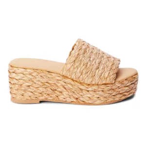 Peony Platform Sandal - Cognac