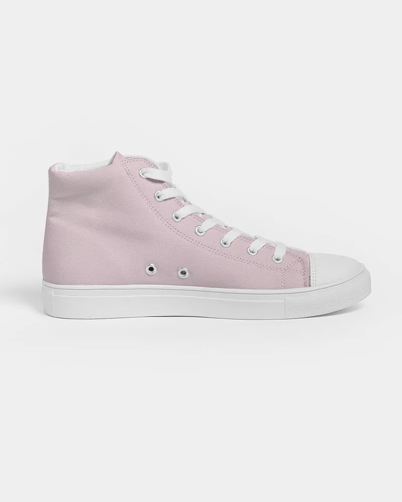 Pink Cherry Blossom Women's Hightop Canvas Shoe