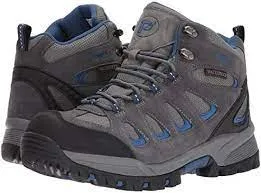 Propet Men's Ridge Walker Hiking Boots- Grey/ Blue