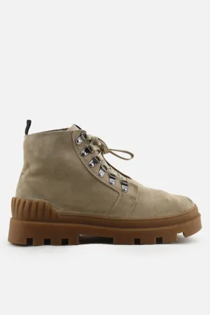 Pull & Bear Laces Desert Ankle Boots| Suede