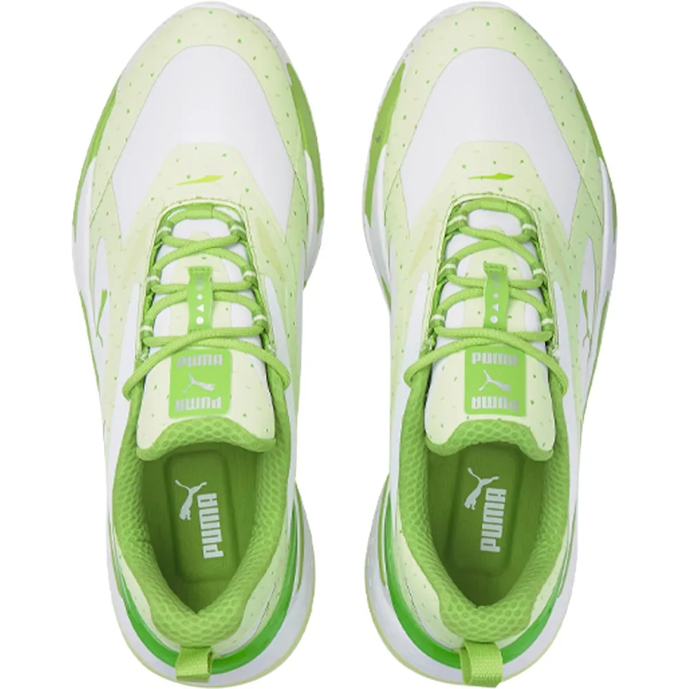 Puma GS-Fast Pouring Buckets Spikeless Waterproof Shoes - White/Silver/Greenery