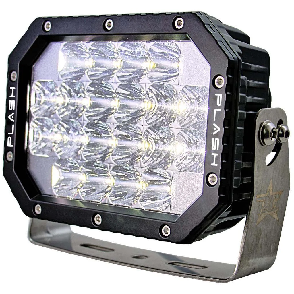 Quad LED Search Light - Black Marine Housing