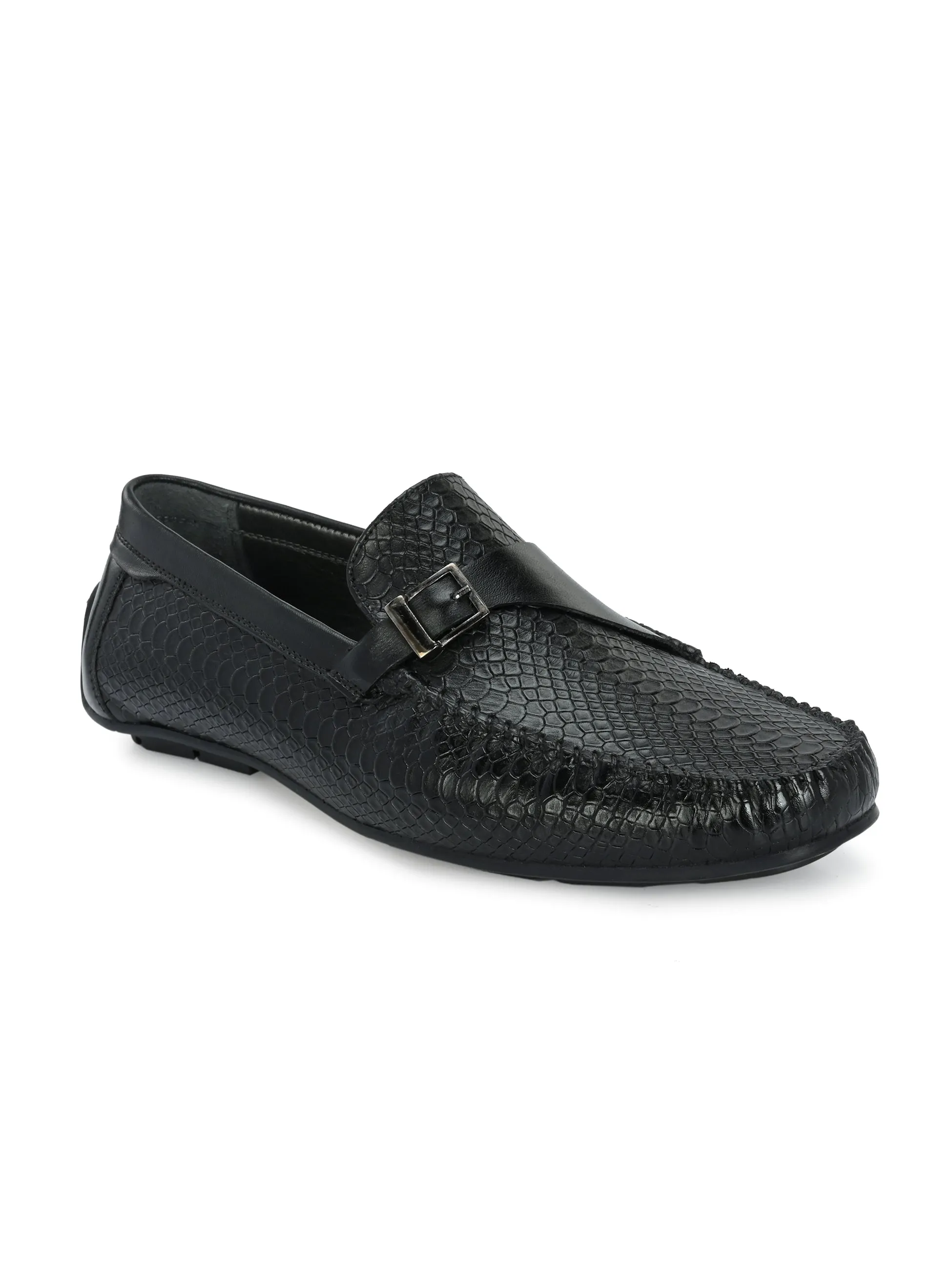 Quinn Black Driving Loafers