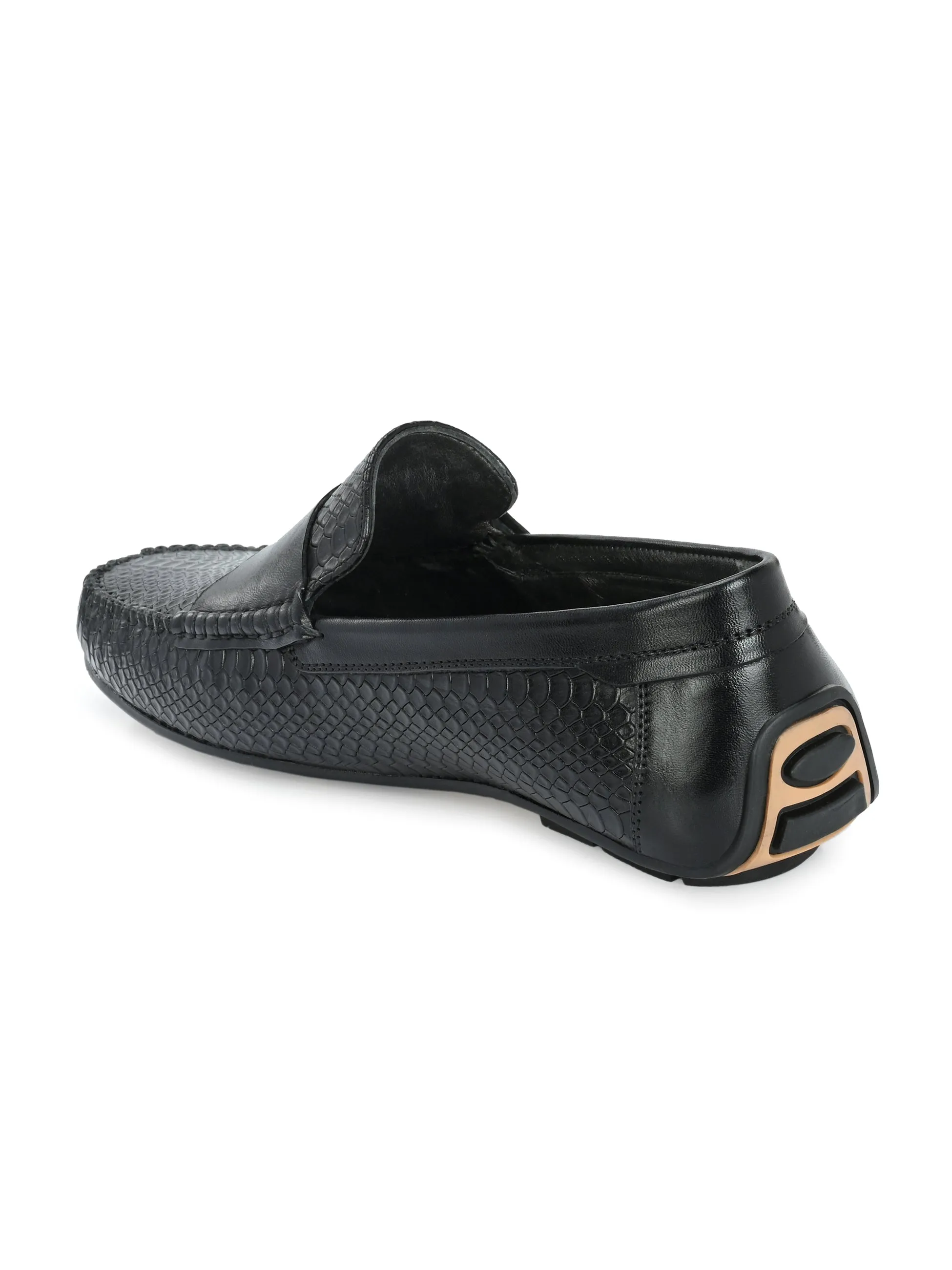 Quinn Black Driving Loafers