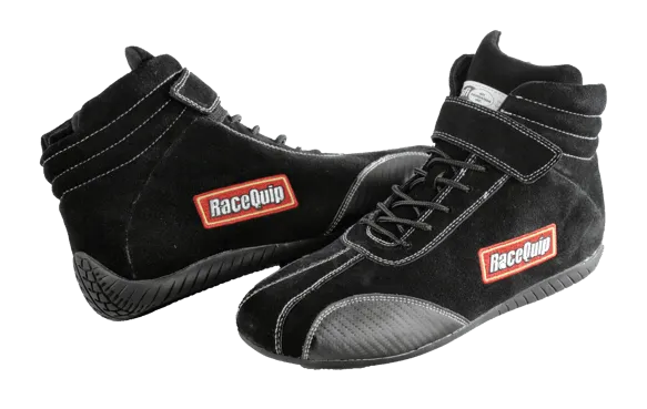 RaceQuip Euro Carbon-L Series Race Shoes - Black - 11 US Mens (Womens 13) - 30500110