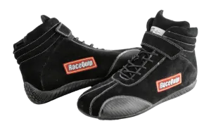 RaceQuip Euro Carbon-L Series Race Shoes - Black - 13 US Mens (Womens 15) - 30500130