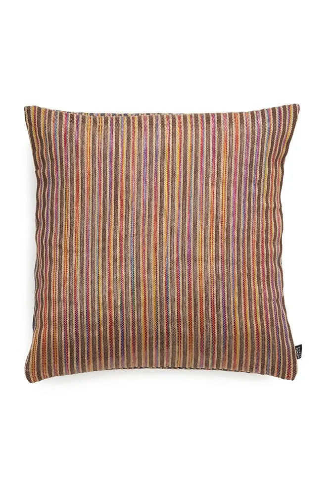 Raffia Pillows and Cushions "Acapulco" in Brown & Indigo Colors