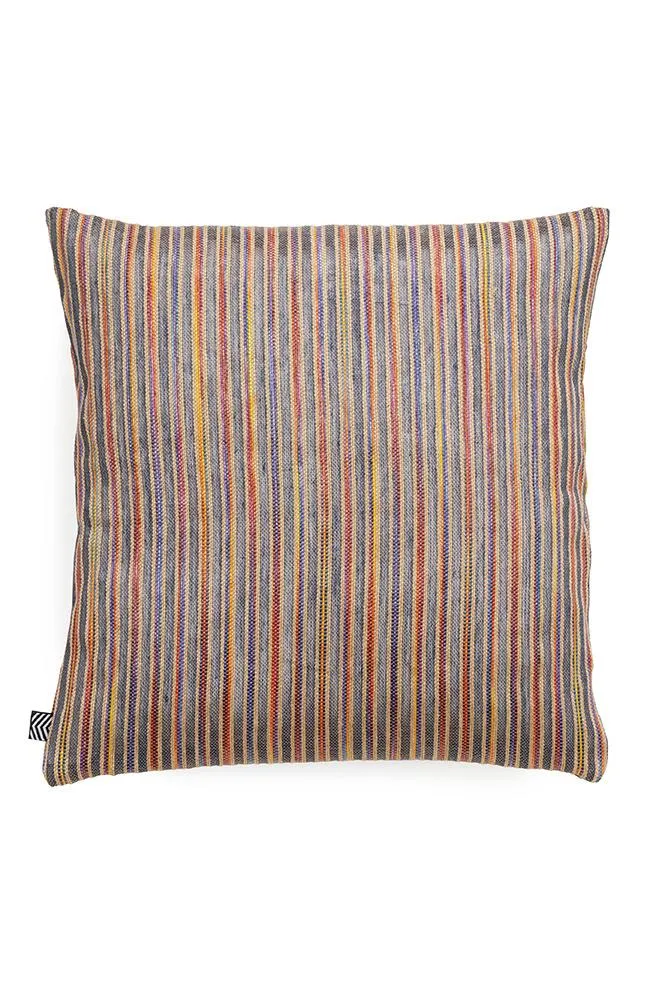 Raffia Pillows and Cushions "Acapulco" in Brown & Indigo Colors