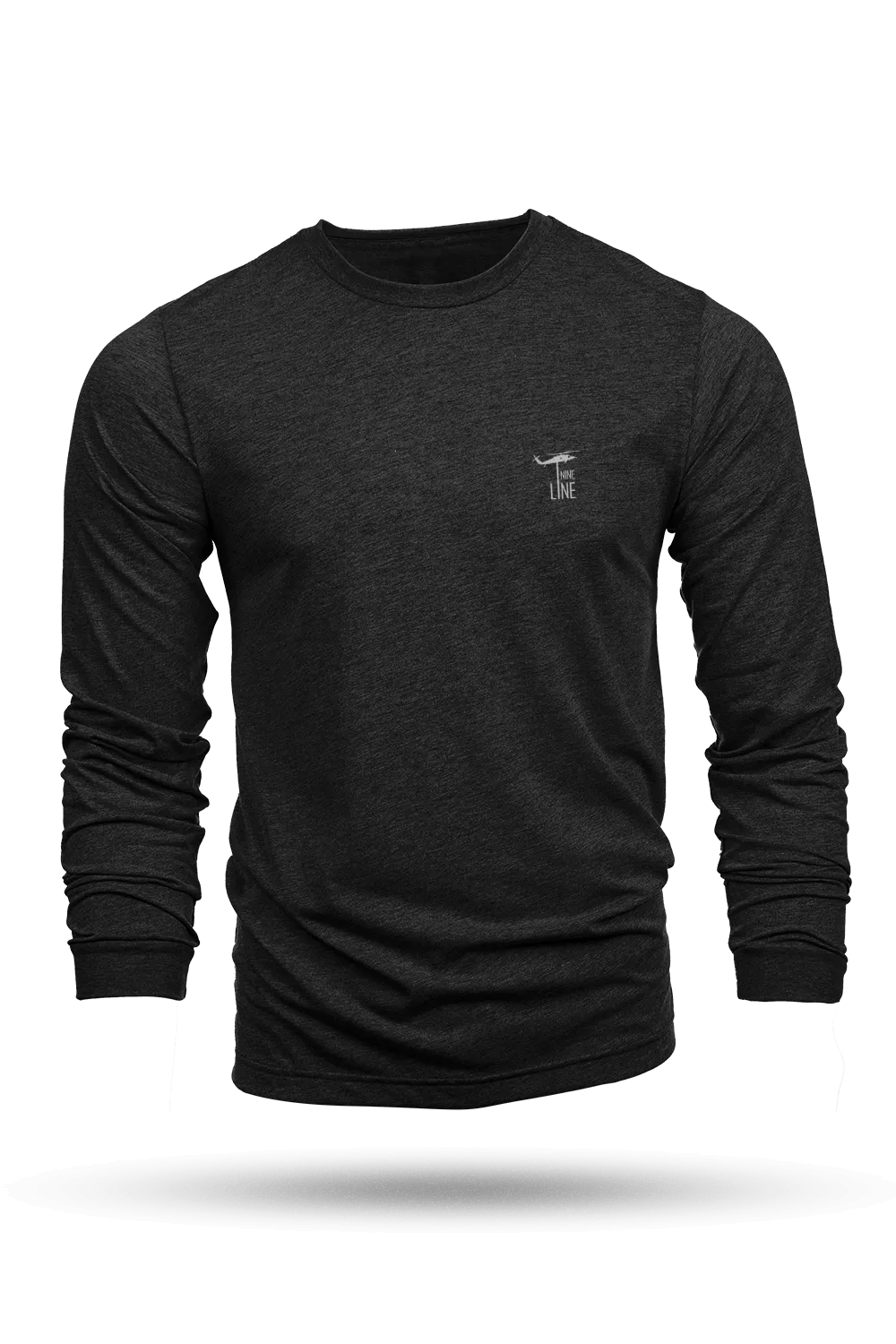 Reflective Dropline Logo - Athletic Long Sleeve T-Shirt 3-Pack