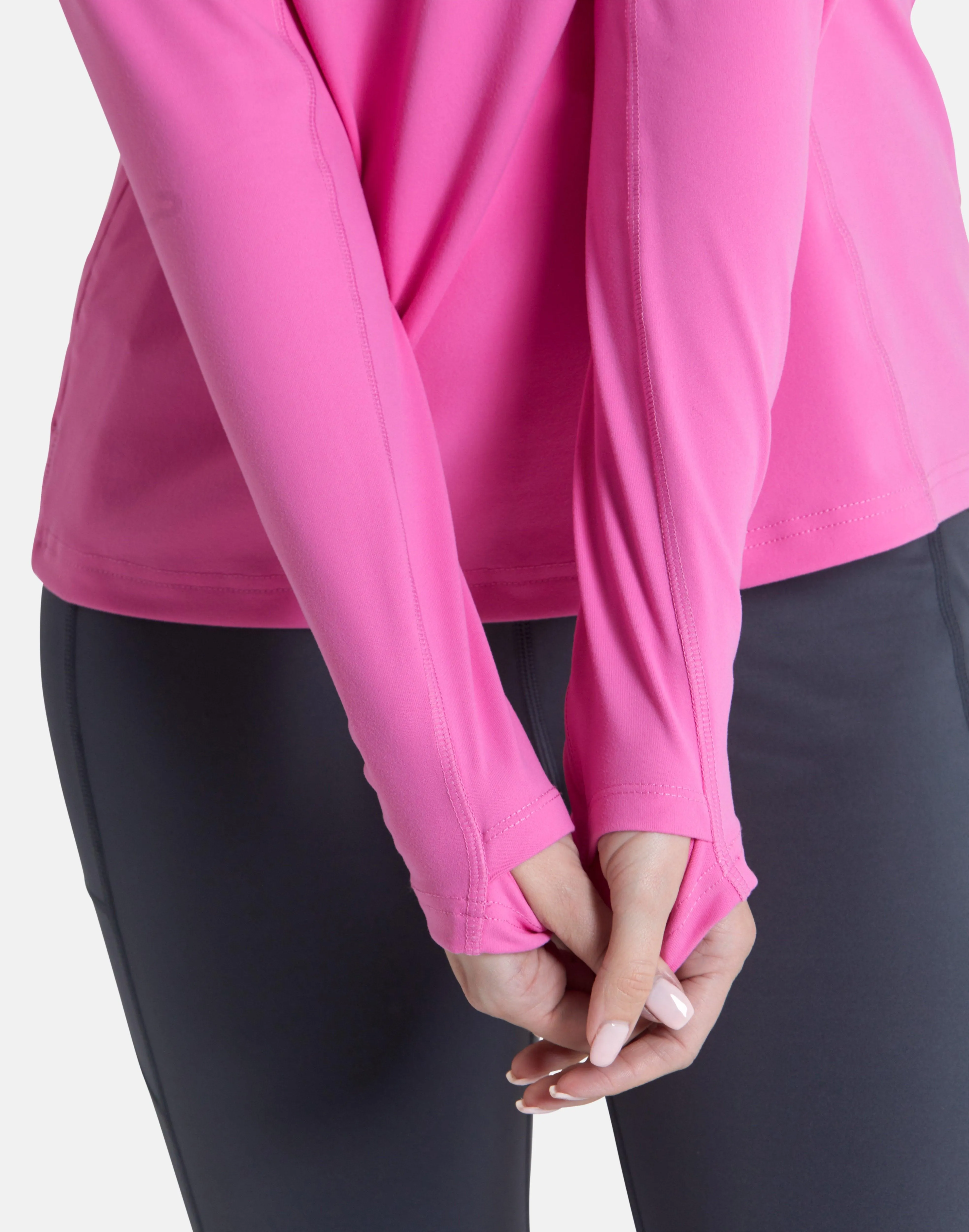 Relentless 1/4 Zip in Empower Pink