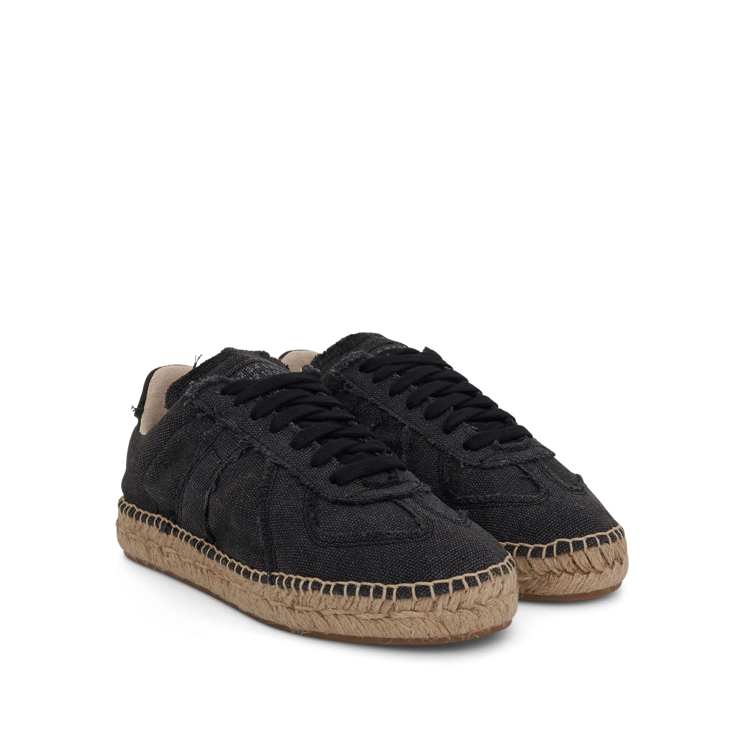 Replica Espadrille Sneaker in Black