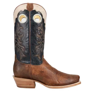 Ride Em' Cutter Embroidered Square Toe Cowboy Boots