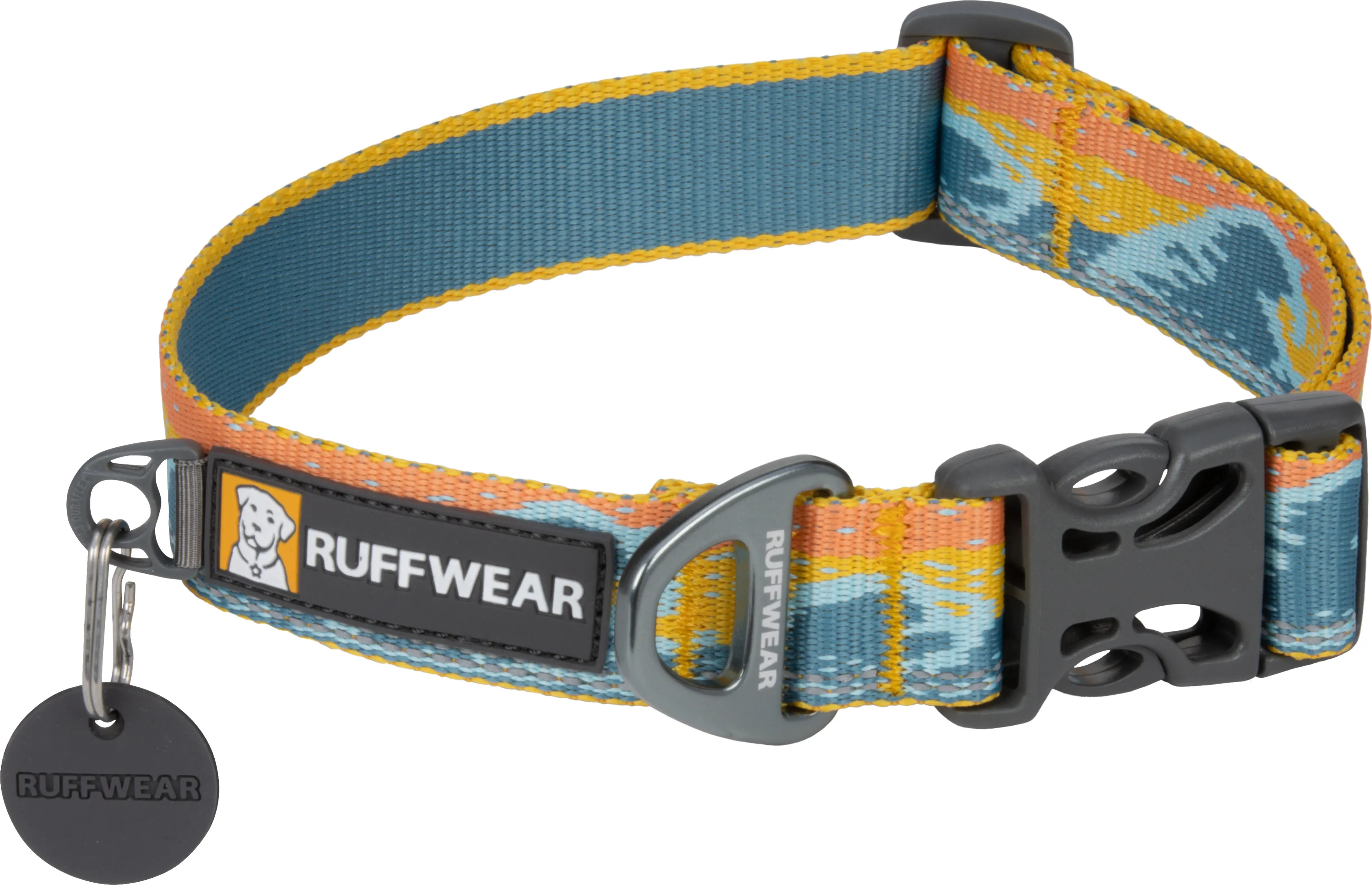 Ruffwear Crag Reflective Dog Collar Rising Wave | Buy Ruffwear Crag Reflective Dog Collar Rising Wave here | Outnorth