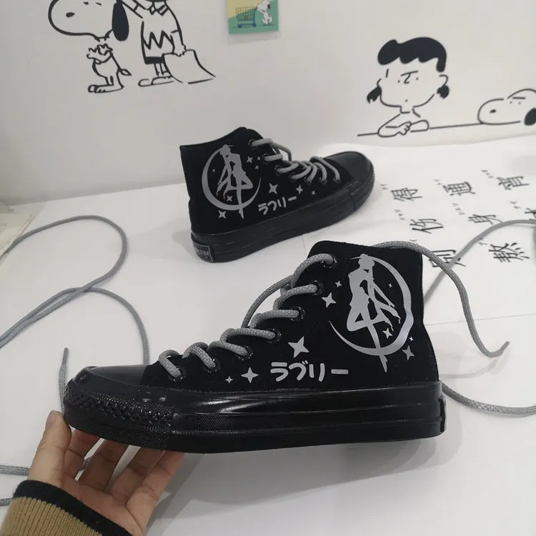 Sailor Moon Reflective Canvas Shoes AD11024