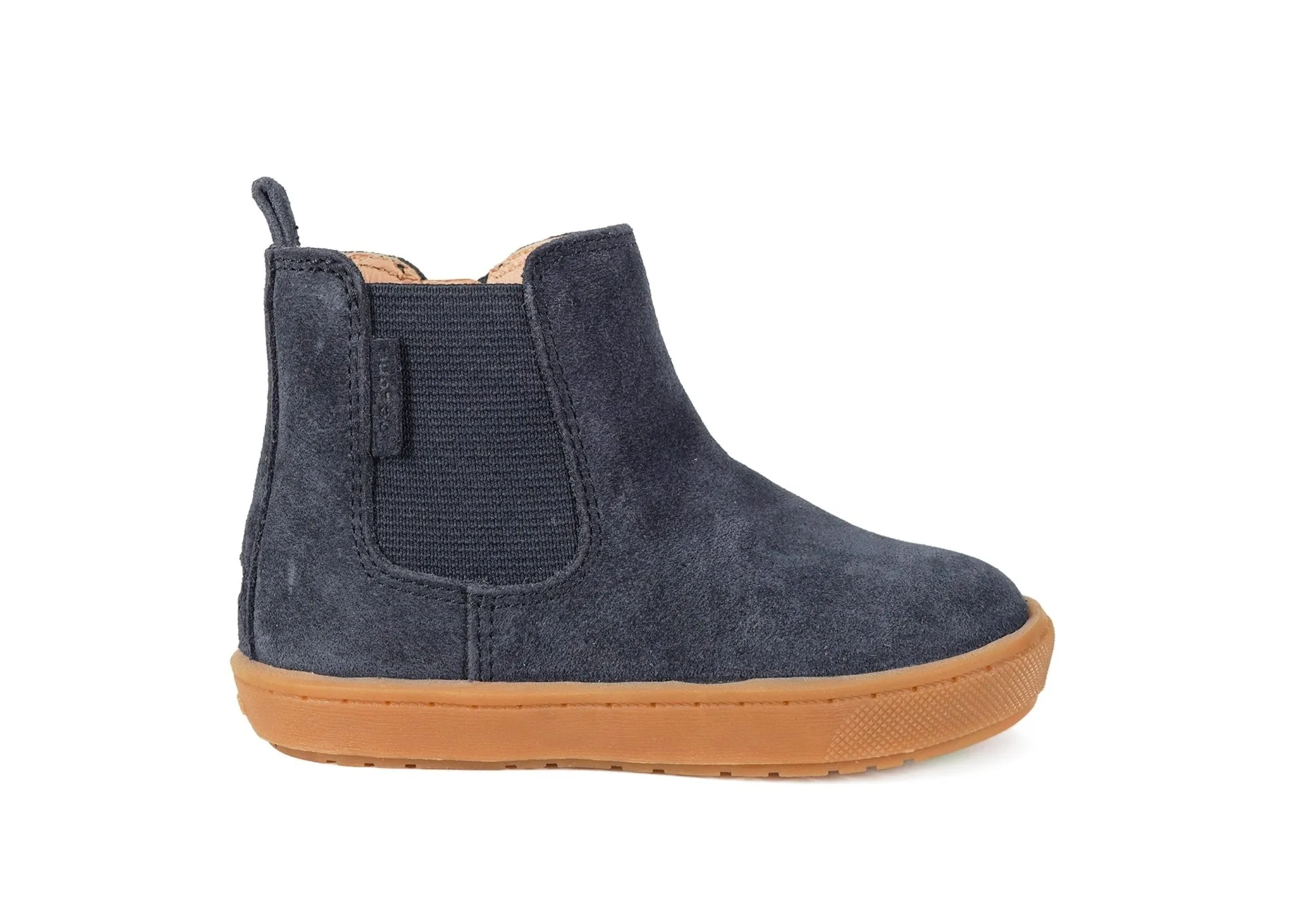 SAM - Navy Suede Gusset Boots  (Available in Half Sizes)