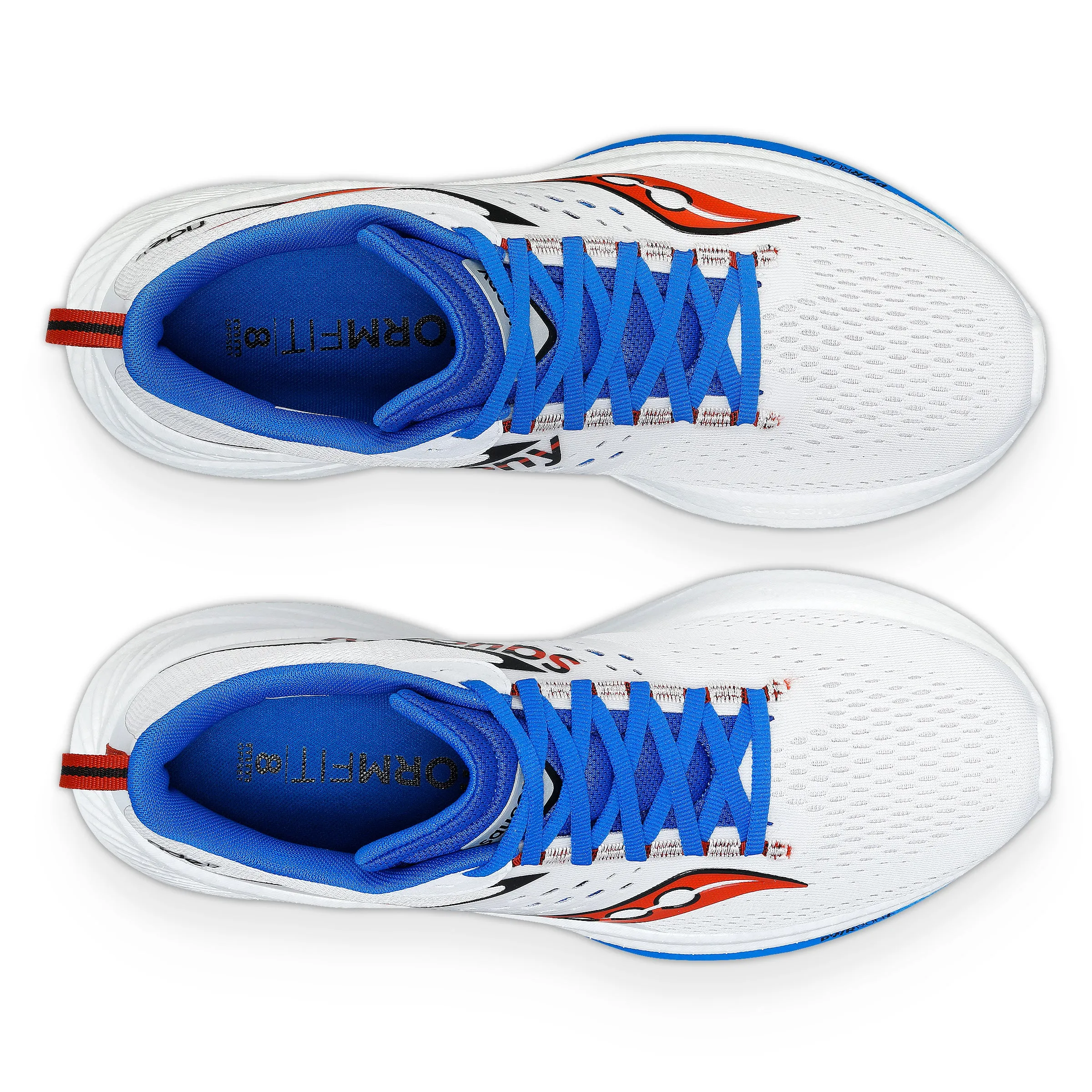 Saucony Men's Ride 17 Running Shoes White / Cobalt