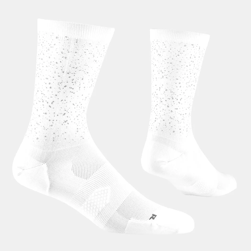 SAYSKY Reflective Combat High Socks White