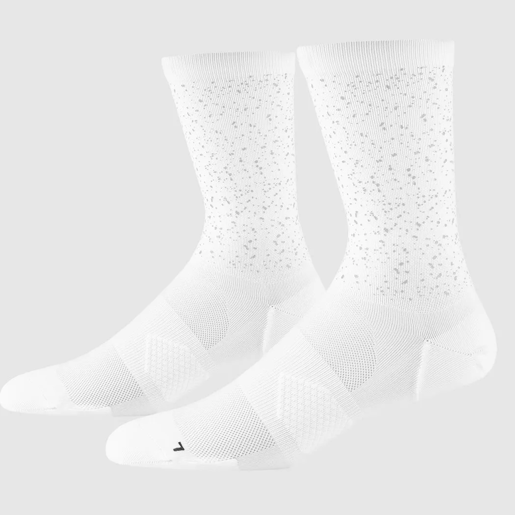 SAYSKY Reflective Combat High Socks White