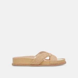 SELDA SANDALS LT NATURAL RAFFIA