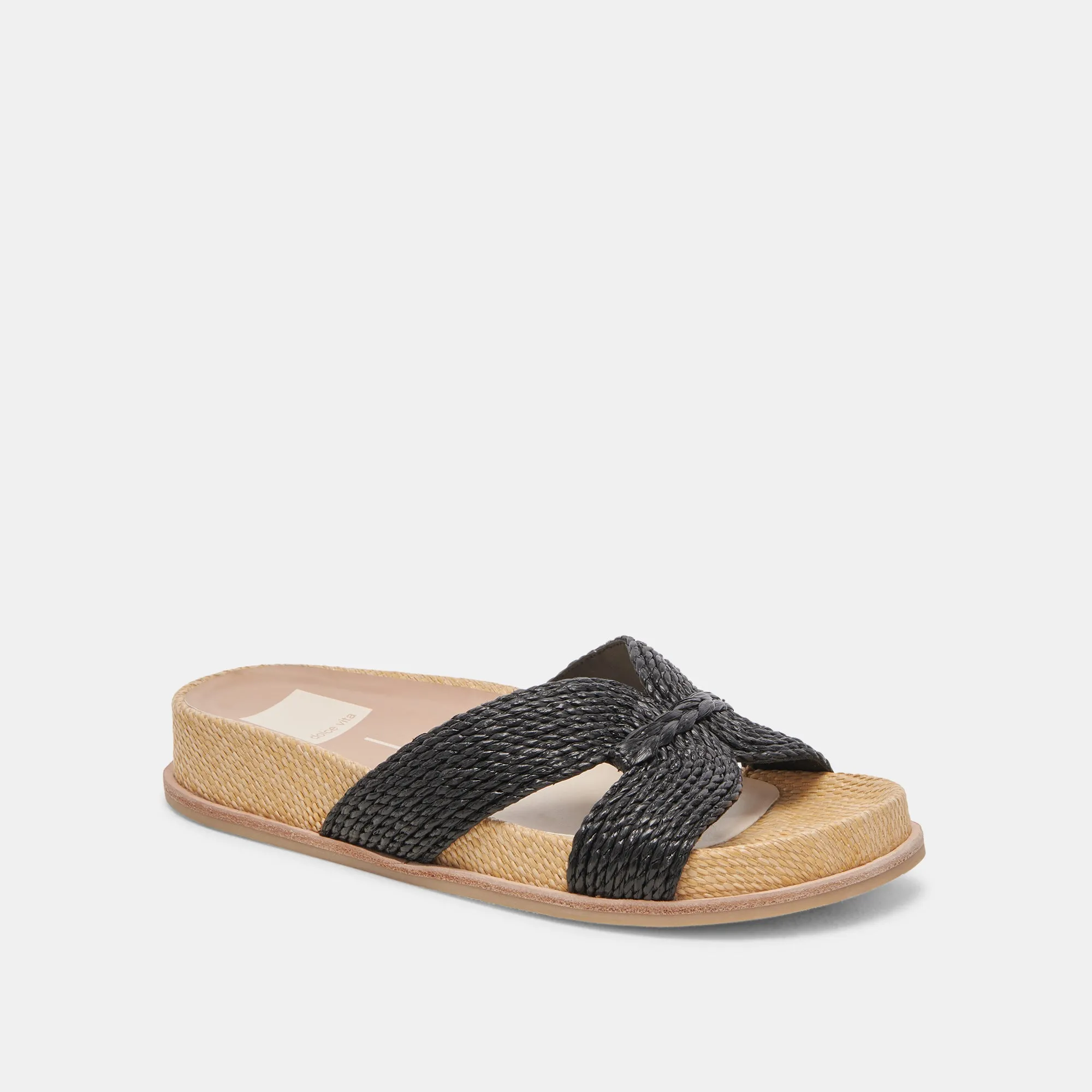 SELDA SANDALS ONYX RAFFIA