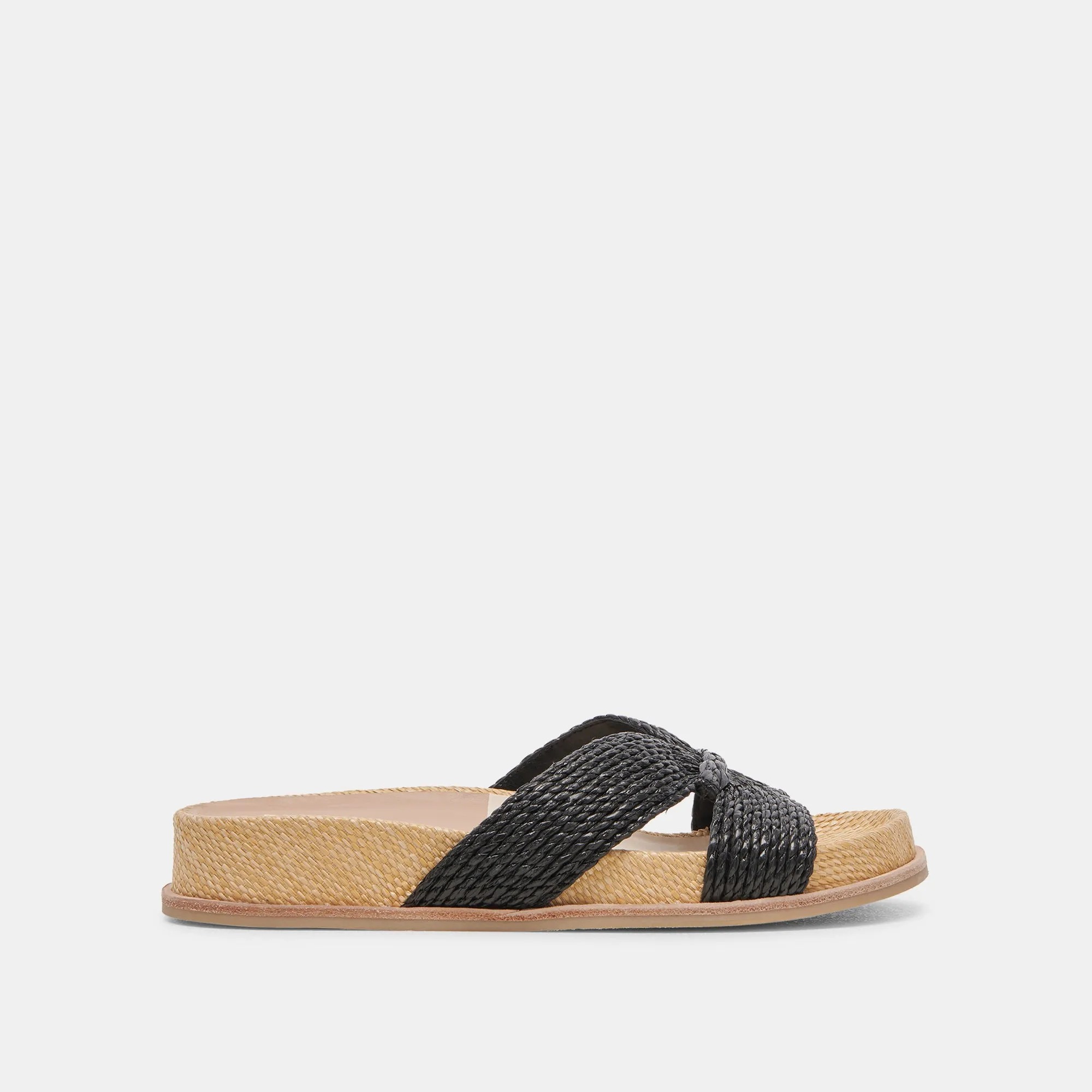 SELDA SANDALS ONYX RAFFIA