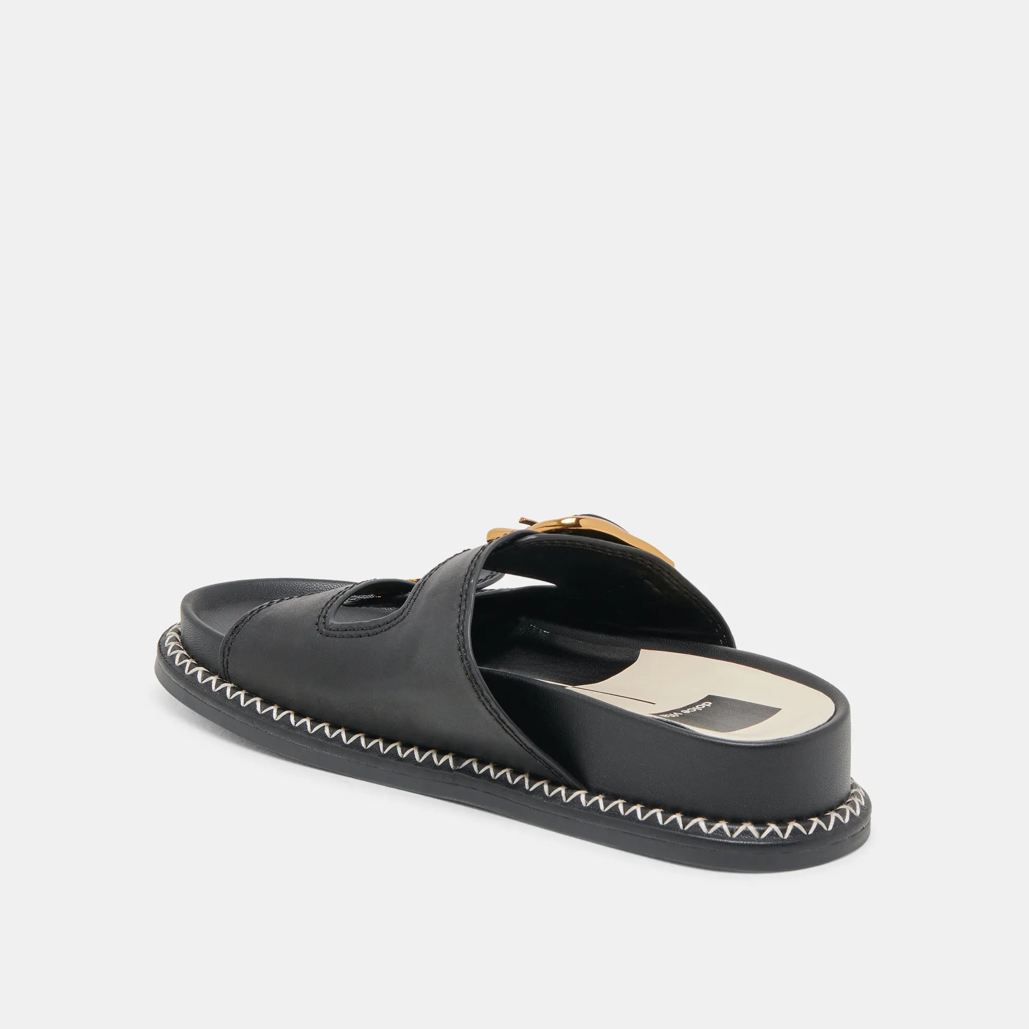 SEVANA SANDALS BLACK LEATHER