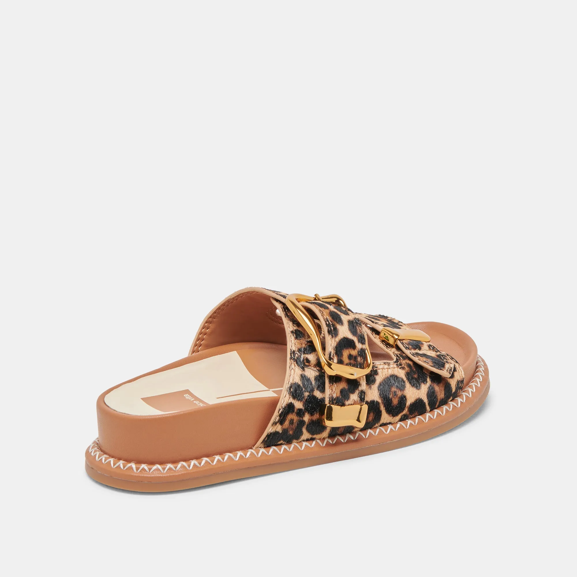 SEVANA SANDALS DK LEOPARD CALF HAIR