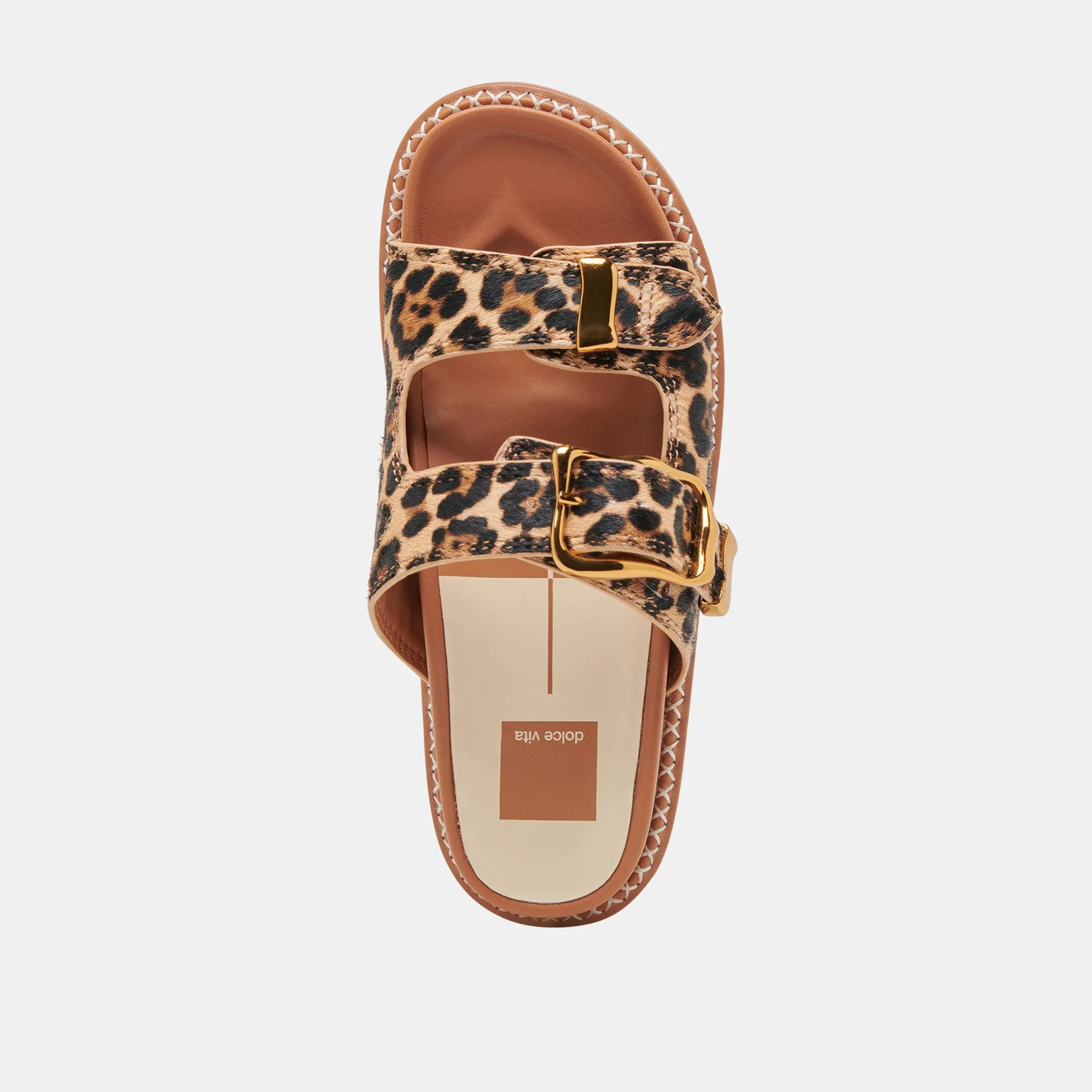 SEVANA SANDALS DK LEOPARD CALF HAIR