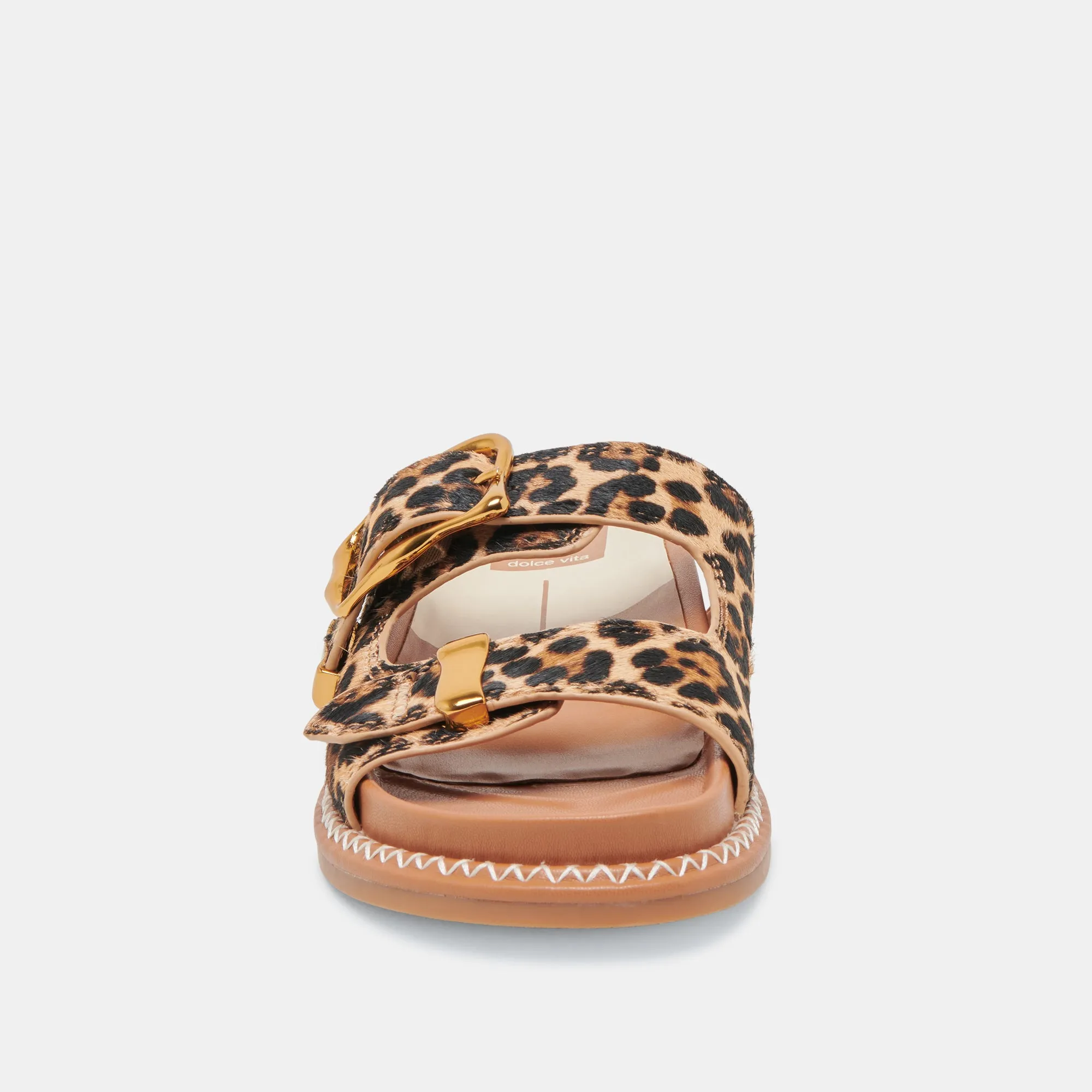 SEVANA SANDALS DK LEOPARD CALF HAIR