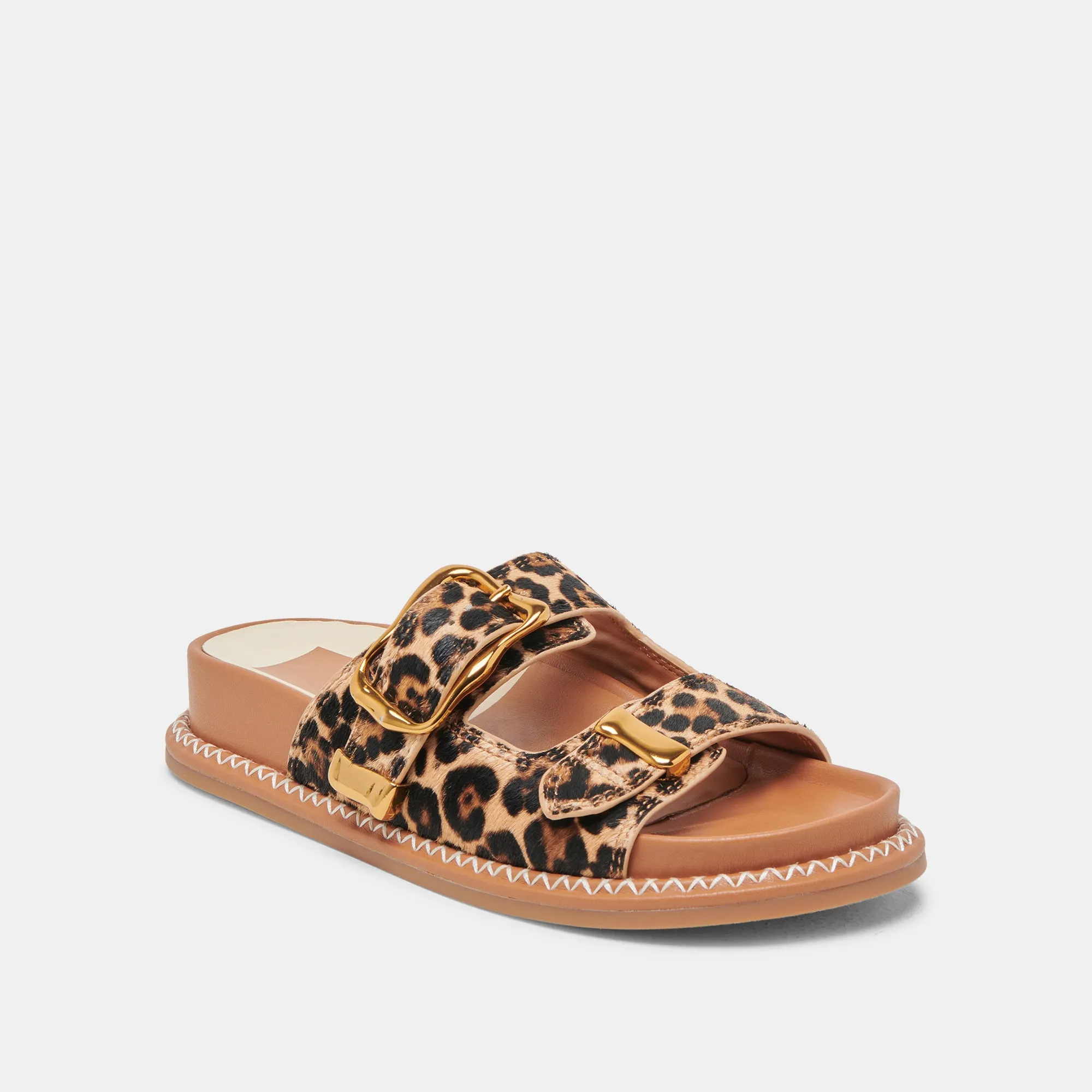 SEVANA SANDALS DK LEOPARD CALF HAIR