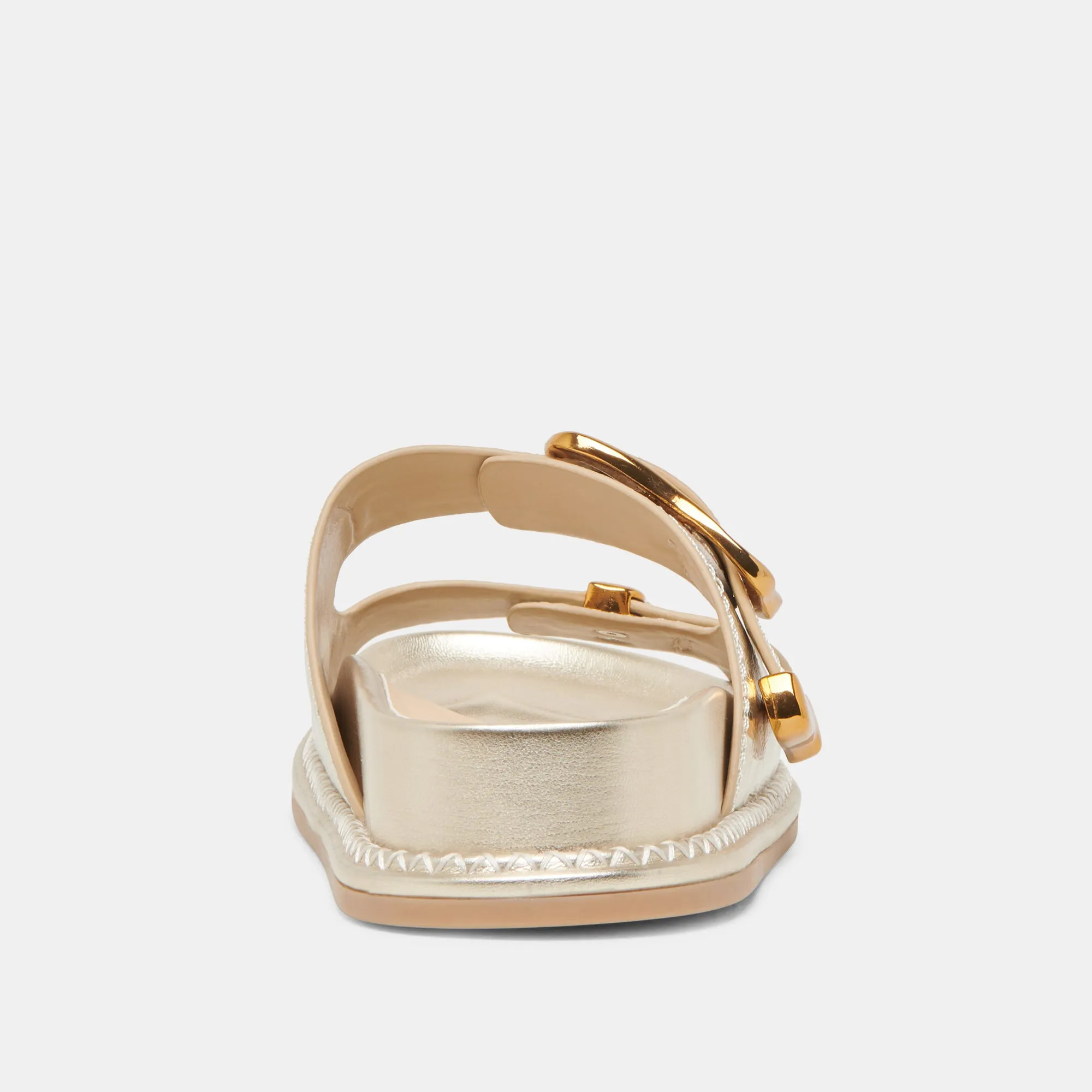 SEVANA SANDALS LIGHT GOLD DISTRESSED LEATHER