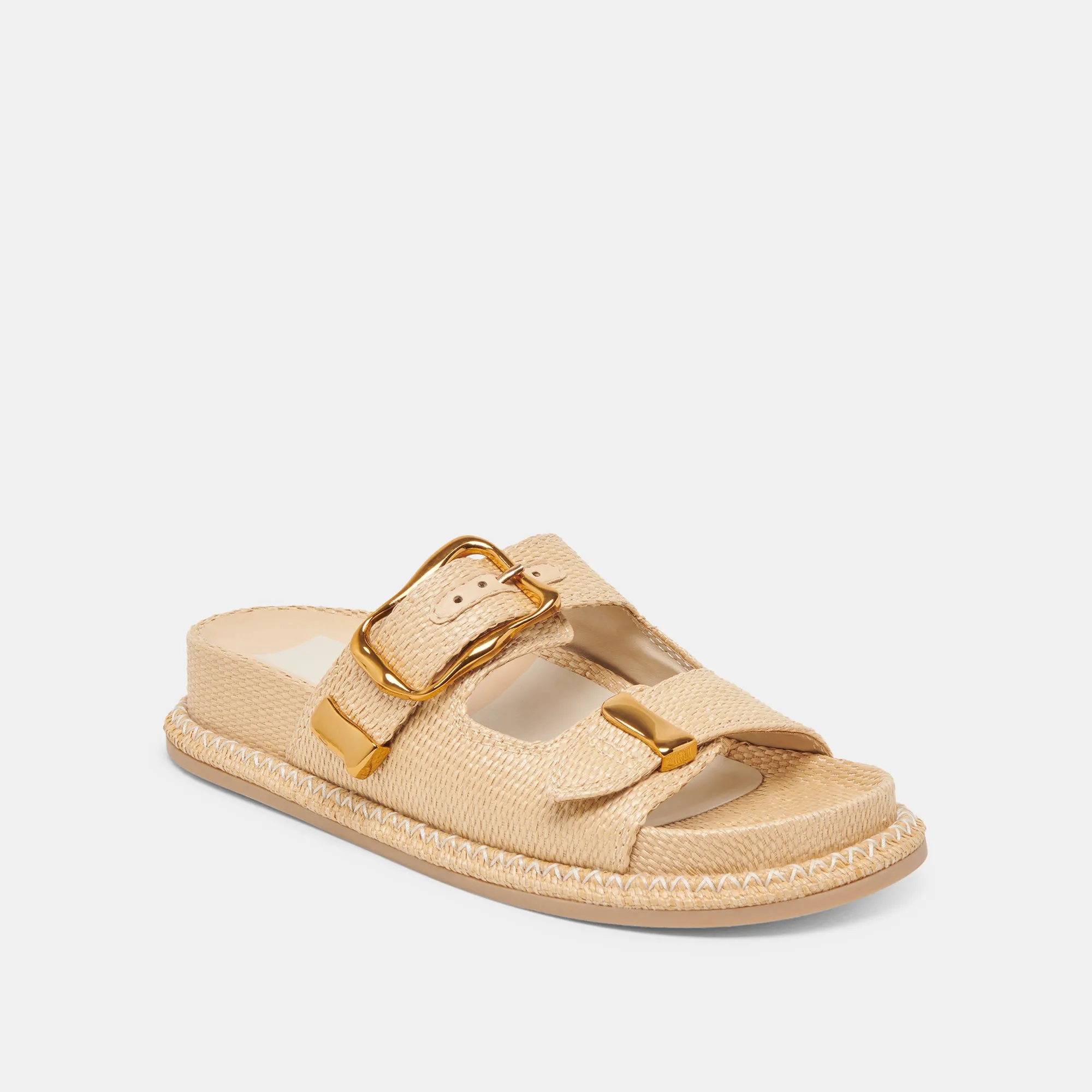 SEVANA SANDALS LT NATURAL RAFFIA