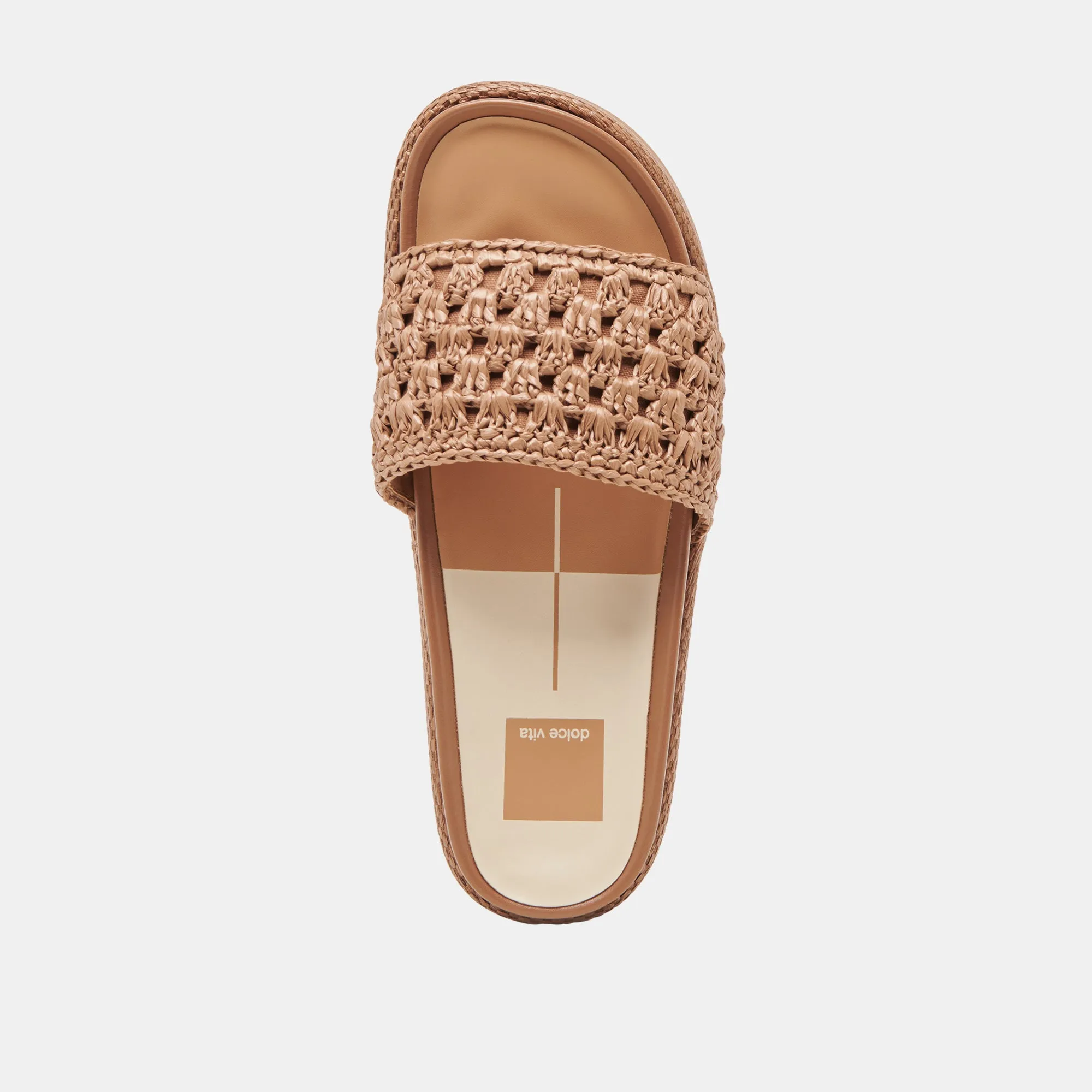 SIDONA SANDALS BROWN RAFFIA