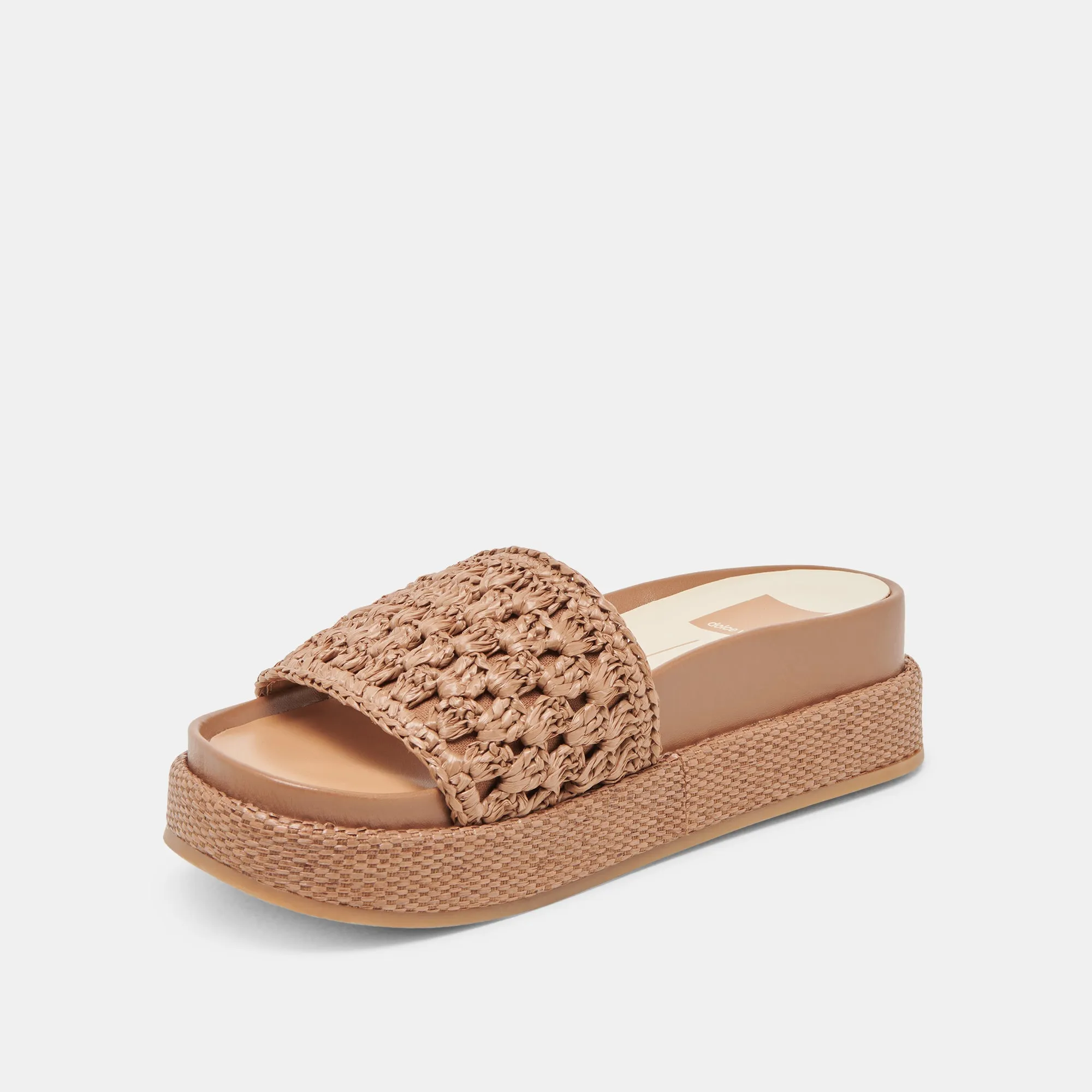 SIDONA SANDALS BROWN RAFFIA