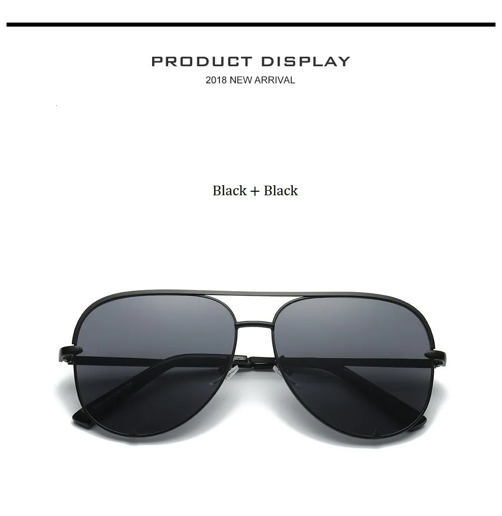 Silver Mirror Black Gradient Pilot Metal Sunglasses for Women