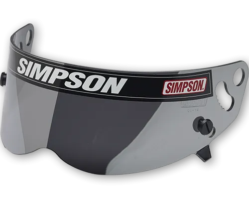 Simpson Helmet Shield - Diamondback/Speedway RX/X-Bandit Helmet - Snell SA2010/15 - Silver