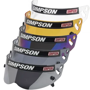 Simpson Helmet Shield - Diamondback/Speedway RX/X-Bandit Helmet - Snell SA2010/15 - Silver