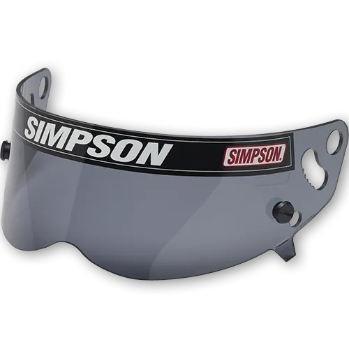 Simpson Helmet Shield - Diamondback/Speedway RX/X-Bandit Helmet - Snell SA2010/15 - Silver