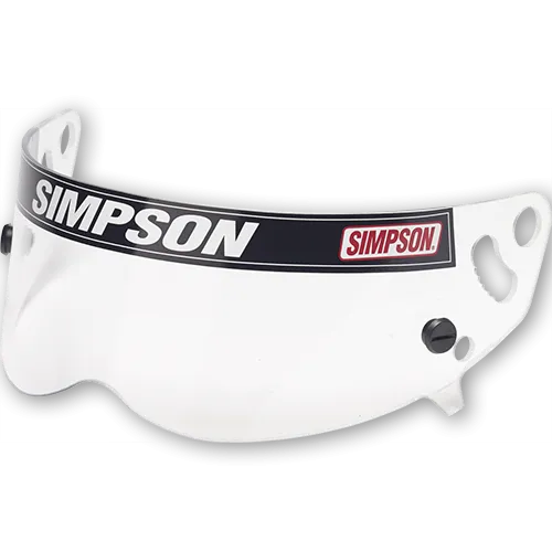 Simpson Helmet Shield - Diamondback/Speedway RX/X-Bandit Helmet - Snell SA2010/15 - Silver