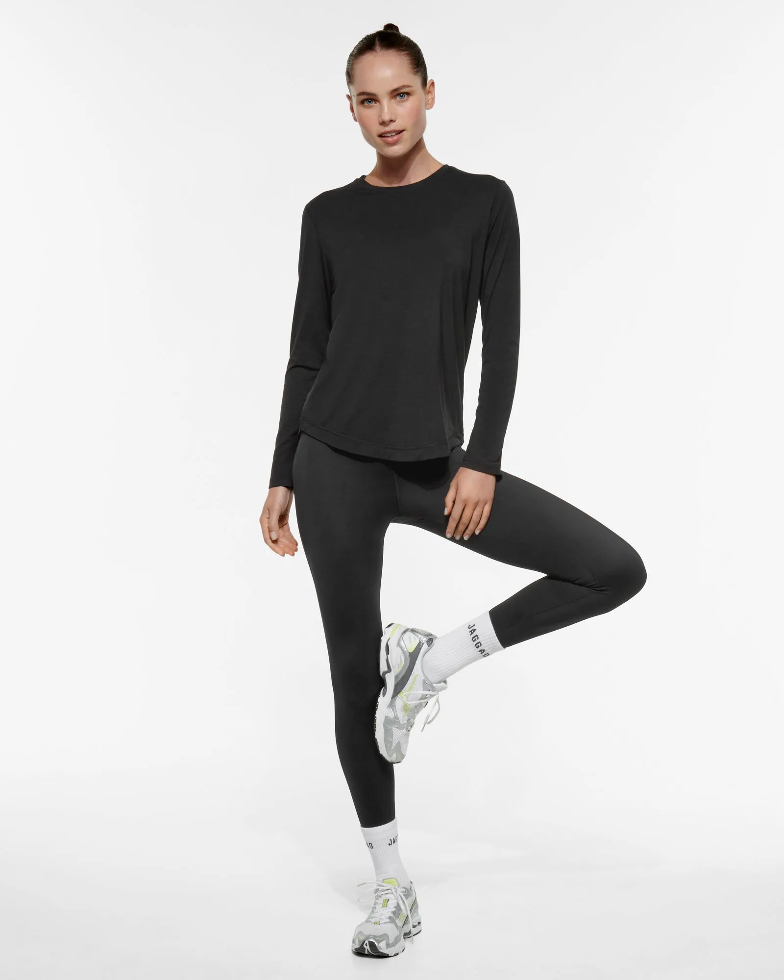 STAPLE RUN LONG SLEEVE TOP BLACK