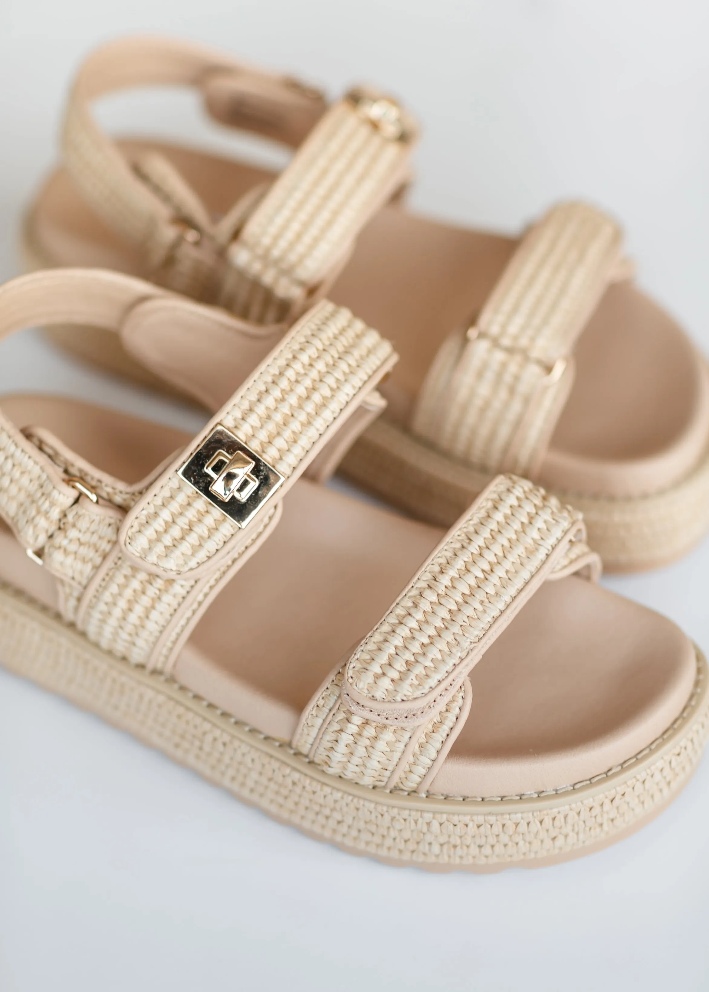 Steve Madden® Mona Platform Raffia Sandals - FINAL SALE