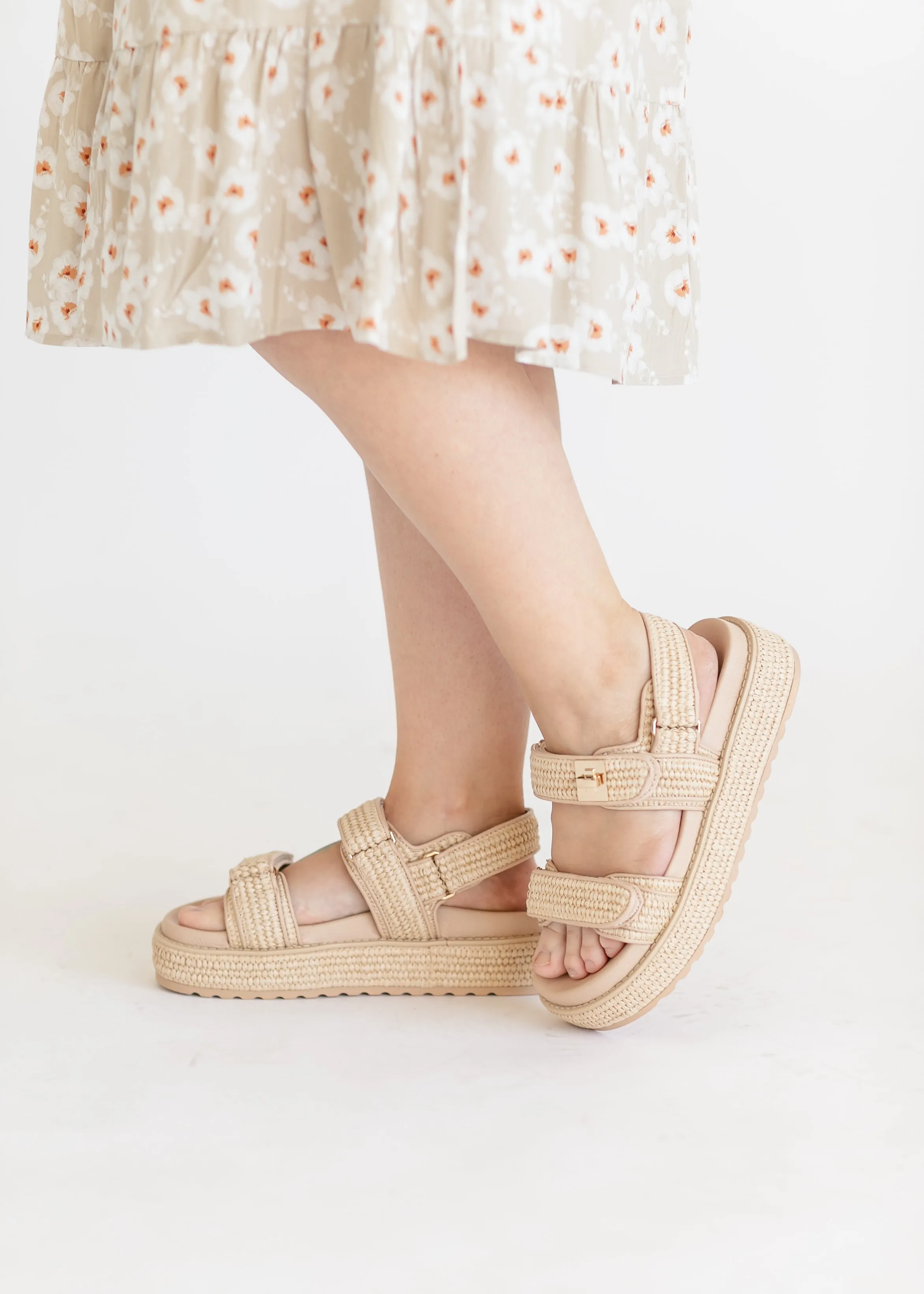 Steve Madden® Mona Platform Raffia Sandals - FINAL SALE